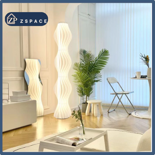 Đèn Sàn Đứng Dáng Cao Thân Xếp Lớp Kiểu Dáng Hàn Quốc